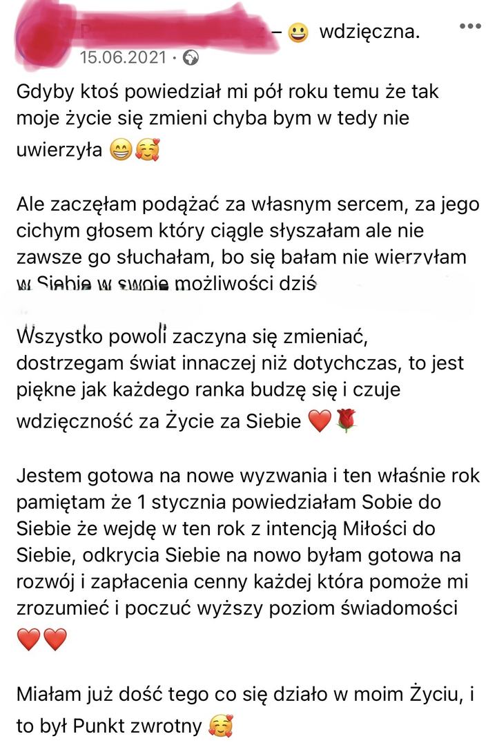 Opinia uczestniczki