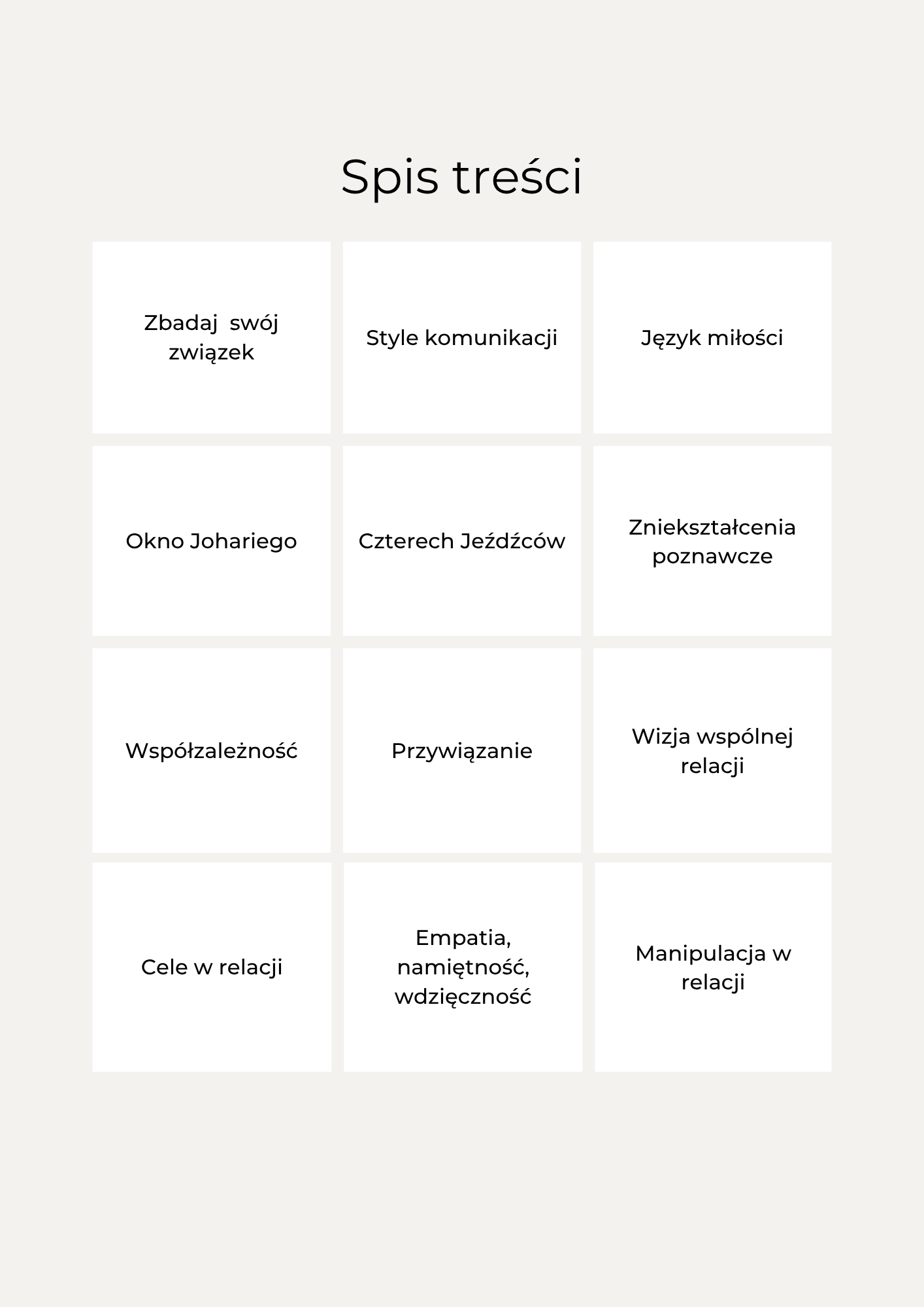 spis treści us